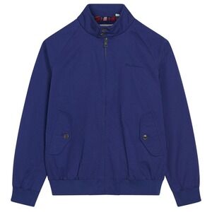 Ben Sherman Persian Blue Harrington Jacket Full Zip Lightweight Small New W/ Tag
